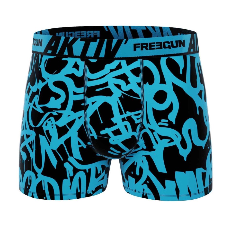 Boxer Homme Coton AKTIV Sport "Graffiti (Men's boxer shorts) Freegun on FrenchMarket