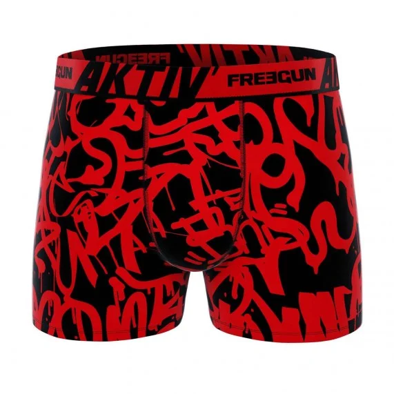 Boxer Mann Baumwolle AKTIV Sport "Graffiti" (Boxershorts Mann) Freegun auf FrenchMarket