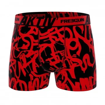 Boxer Mann Baumwolle AKTIV Sport "Graffiti" (Boxershorts Mann) Freegun auf FrenchMarket