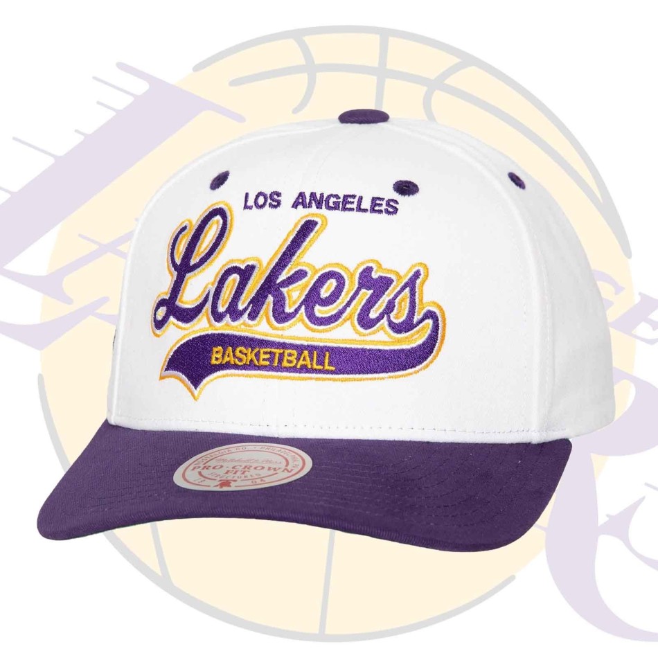 MITCHELL & NESS Vit NBA Los Angeles Lakers "Tail Sweep Pro" keps