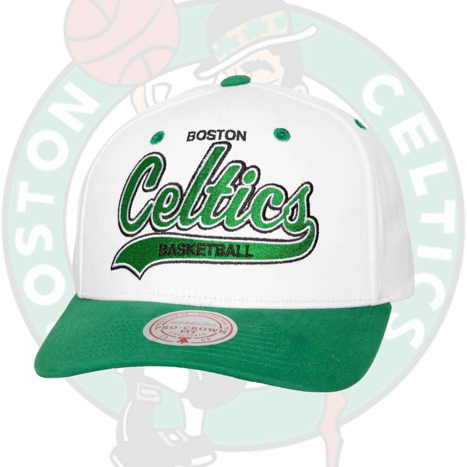 Boston Celtics "Tail Sweep Pro" NBA Cap (Caps) Mitchell & Ness on FrenchMarket
