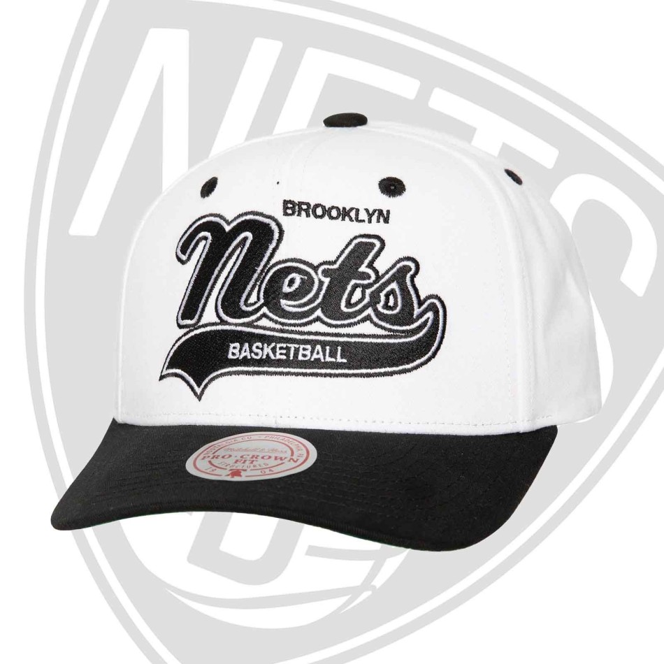 NBA Brooklyn Nets "Tail Sweep Pro" Mütze (Cap) Mitchell & Ness auf FrenchMarket