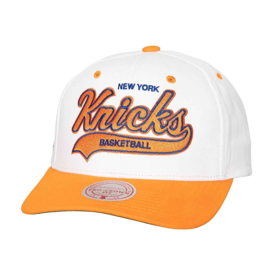 NBA New York Knicks "Tail Sweep Pro" Kappe (Cap) Mitchell & Ness auf FrenchMarket
