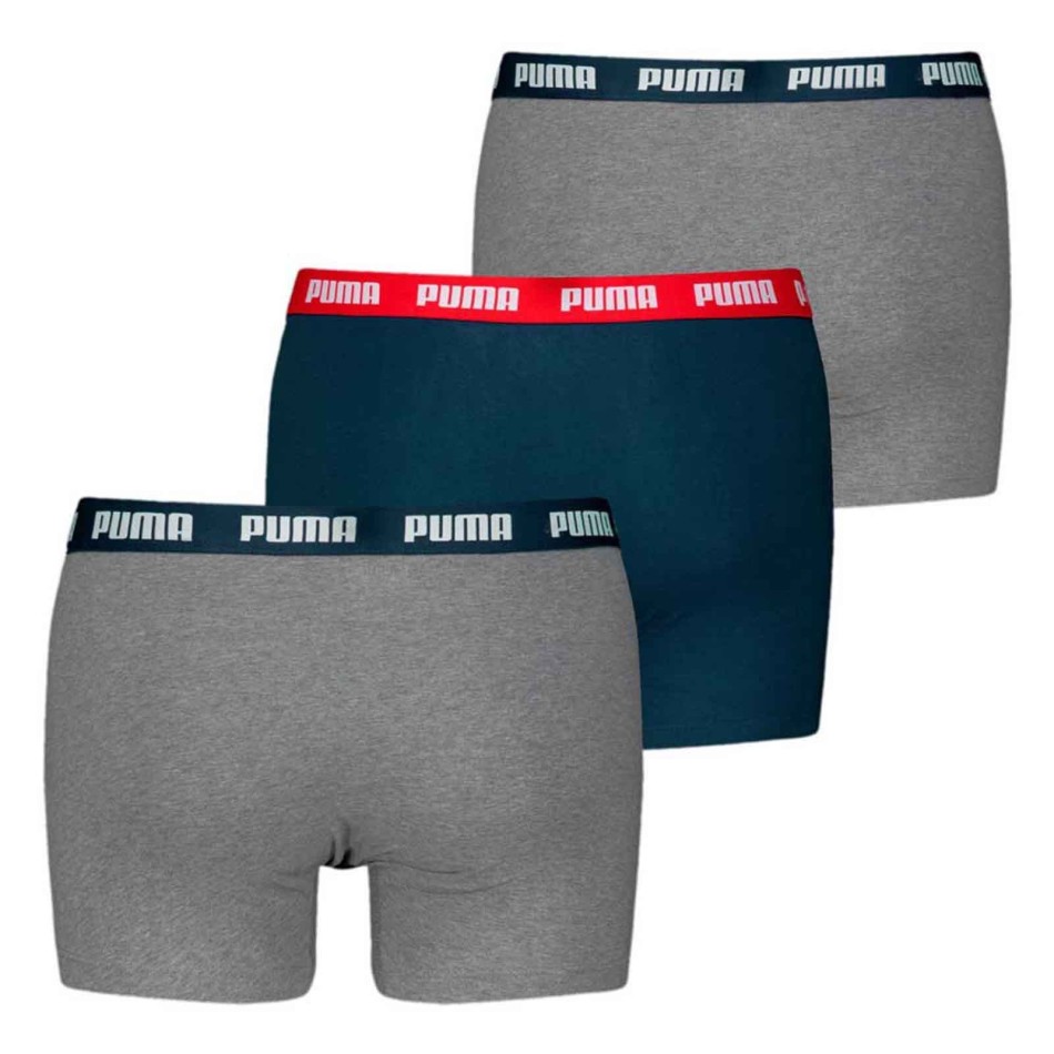 PUMA Pack of 3 Everyday Cotton Boxer Briefs for Men