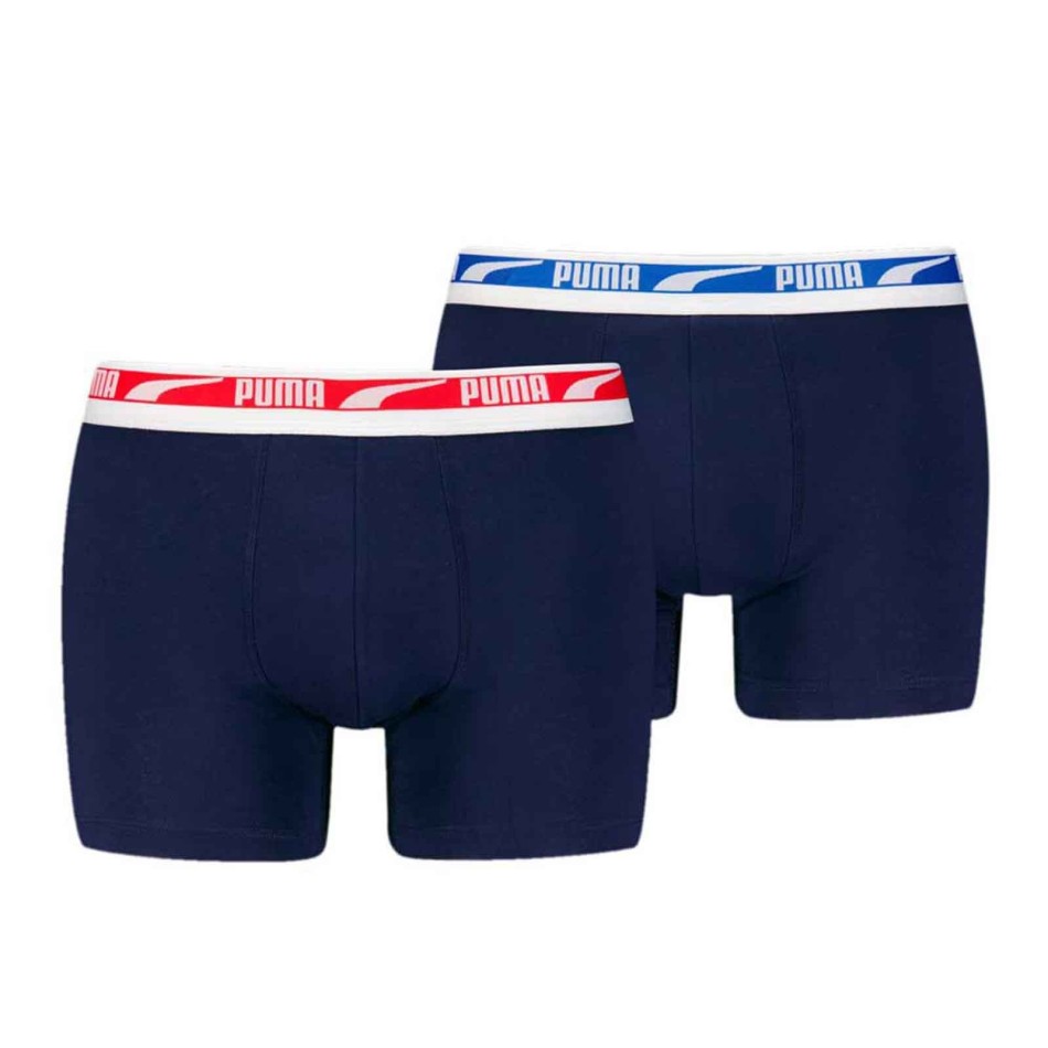 PUMA Pack of 2 Men's Everyday Multi Logo Cotton Boxers