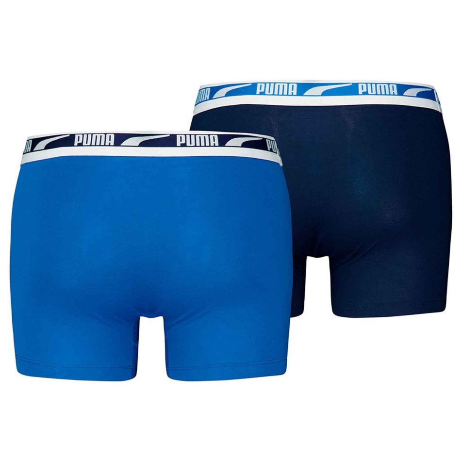PUMA Pack of 2 Men's Everyday Multi Logo Cotton Boxers