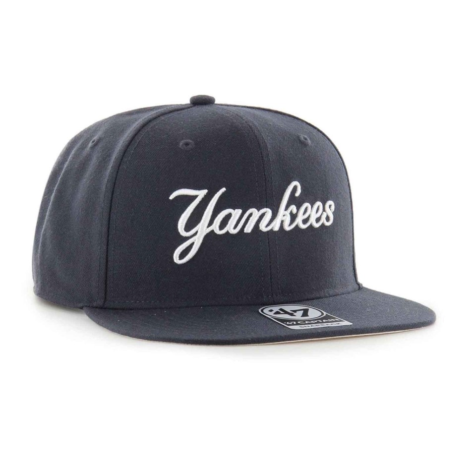 47 New York Yankees MLB Under Script Captain keps marinblå