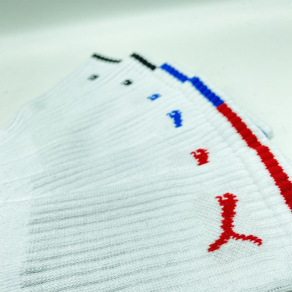 Lot de 3 Paires de Chaussettes "Sport Crew Stripe" (Chaussettes de sport) PUMA chez FrenchMarket