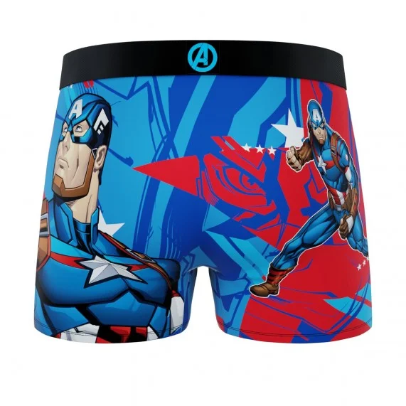 Marvel Avengers Capitán América Calzoncillos para niño (Boxers) Freegun chez FrenchMarket