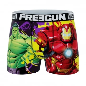 Boy's Marvel Avengers Hulk & Iron Man boxer shorts (Boxers) Freegun on FrenchMarket