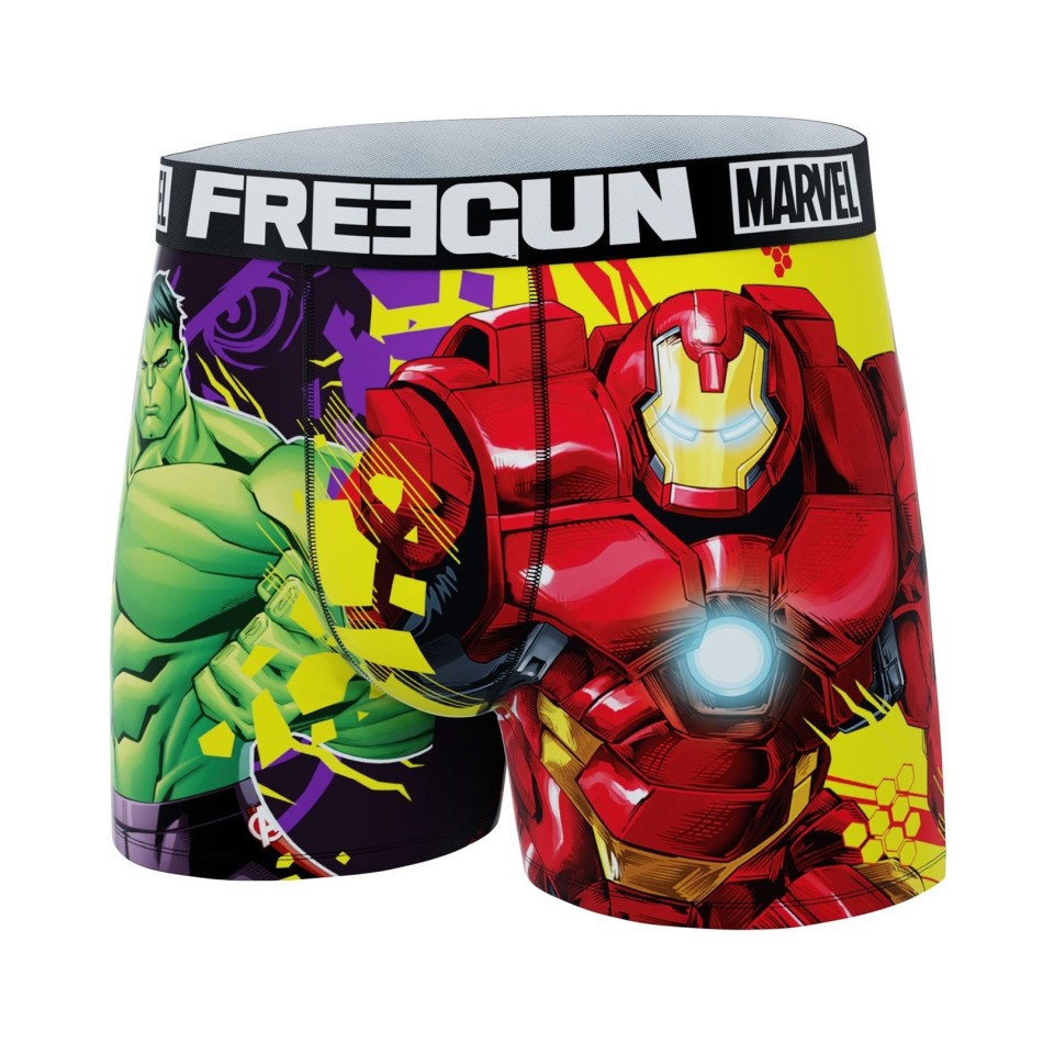 Marvel Avengers Hulk e Iron Man - Boxer da ragazzo (Boxer) Freegun chez FrenchMarket