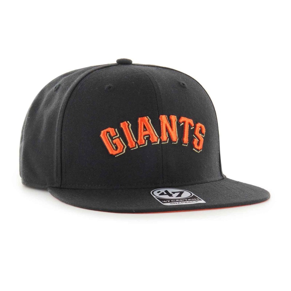 47 San Francisco Giants MLB Under Script Captain Keps Svart