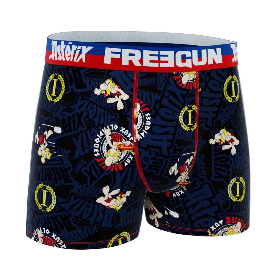Herren-Boxershorts aus Mikrofaser "Asterix bei den Olympischen Spielen" (Boxershorts Mann) Freegun auf FrenchMarket
