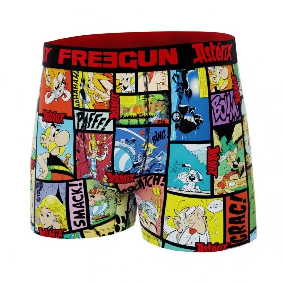 Boxer Mann Mikrofaser "Asterix BD" (Boxershorts Mann) Freegun auf FrenchMarket