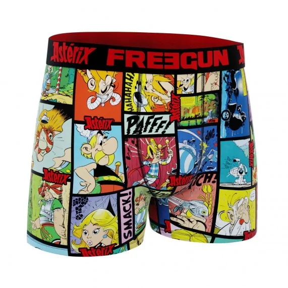 Boxer Mann Mikrofaser "Asterix BD" (Boxershorts Mann) Freegun auf FrenchMarket