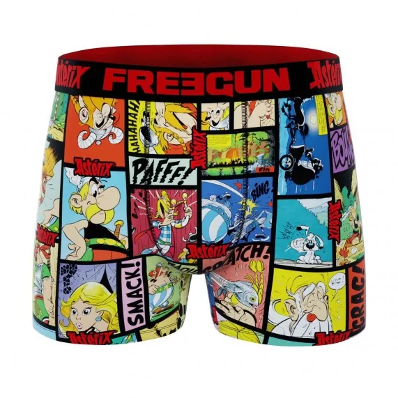 Boxer Mann Mikrofaser "Asterix BD" (Boxershorts Mann) Freegun auf FrenchMarket