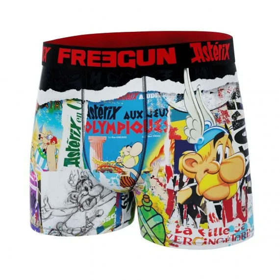 Boxer Mann Mikrofaser "Asterix BD" (Boxershorts Mann) Freegun auf FrenchMarket