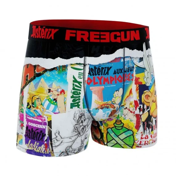 Boxer Mann Mikrofaser "Asterix BD" (Boxershorts Mann) Freegun auf FrenchMarket