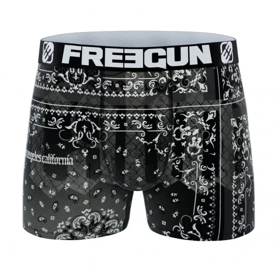 Set van 3 herenboxershorts in Microvezel Bandana Pack (Herenboxershorts) Freegun chez FrenchMarket