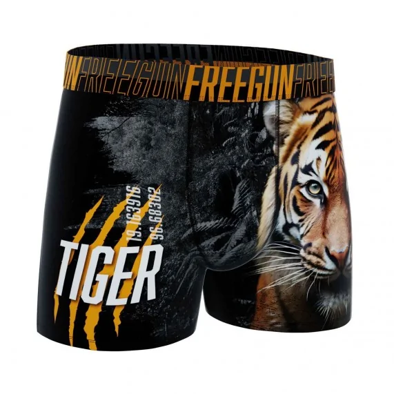 Calzoncillos bóxer de microfibra "Wild Animals" para hombre (Calzoncillos para hombre) Freegun chez FrenchMarket