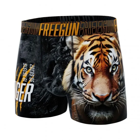 Calzoncillos bóxer de microfibra "Wild Animals" para hombre (Calzoncillos para hombre) Freegun chez FrenchMarket