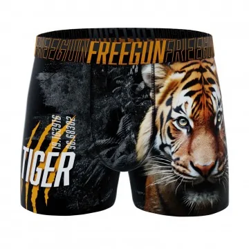 Calzoncillos bóxer de microfibra "Wild Animals" para hombre (Calzoncillos para hombre) Freegun chez FrenchMarket