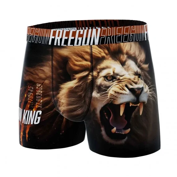 Calzoncillos bóxer de microfibra "Wild Animals" para hombre (Calzoncillos para hombre) Freegun chez FrenchMarket
