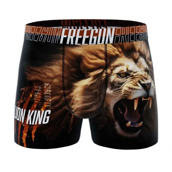 Boxer Homme Microfibre "Animaux Wild" (Boxers Homme) Freegun chez FrenchMarket