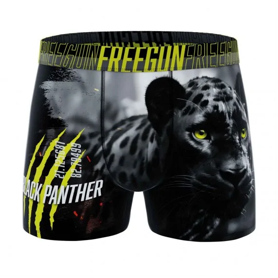 Boxer Homme Microfibre "Animaux Wild" (Boxers Homme) Freegun chez FrenchMarket