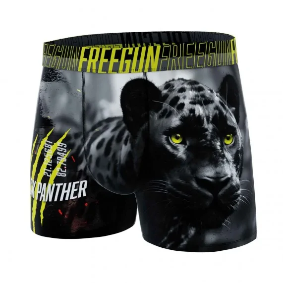 Calzoncillos bóxer de microfibra "Wild Animals" para hombre (Calzoncillos para hombre) Freegun chez FrenchMarket