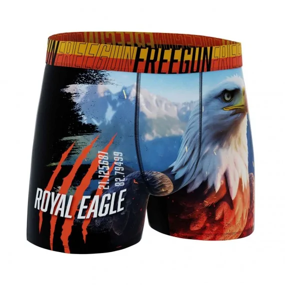 Calzoncillos bóxer de microfibra "Wild Animals" para hombre (Calzoncillos para hombre) Freegun chez FrenchMarket