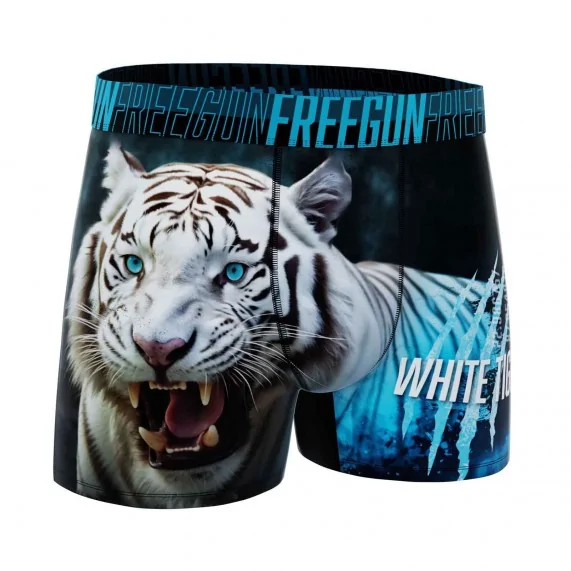 Wilde dieren" Microvezel Boxershorts voor mannen (Herenboxershorts) Freegun chez FrenchMarket