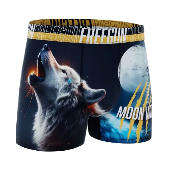 Calzoncillos bóxer de microfibra "Wild Animals" para hombre (Calzoncillos para hombre) Freegun chez FrenchMarket