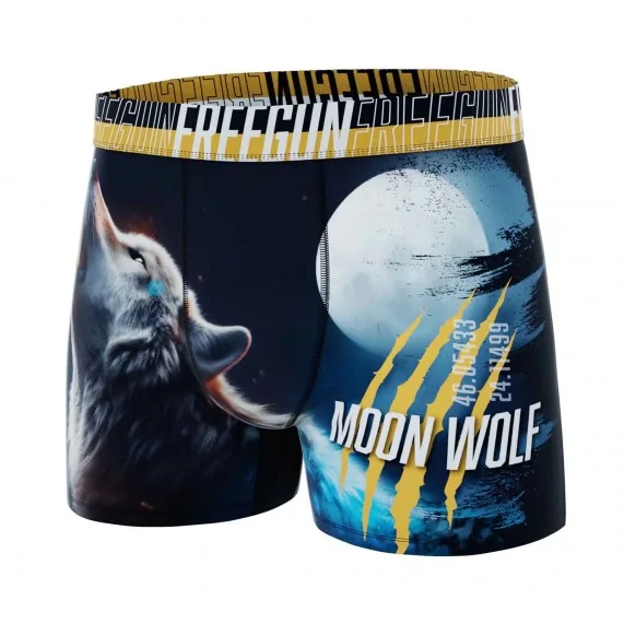 Calzoncillos bóxer de microfibra "Wild Animals" para hombre (Calzoncillos para hombre) Freegun chez FrenchMarket