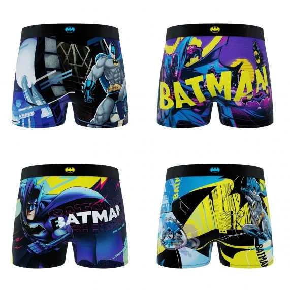 Set van 4 DC Comics Batman "Gotham City" Jongensboxershorts (Set jongensboxershorts) Freegun chez FrenchMarket