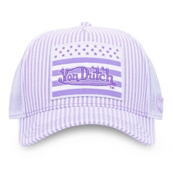 Cappello Trucker con strisce della bandiera USA (Tappi) Von Dutch chez FrenchMarket
