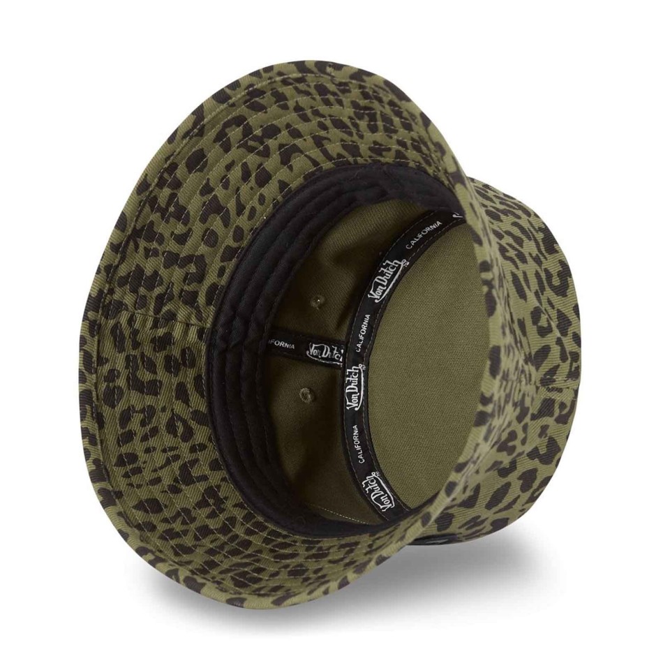 VON DUTCH Leopard Bob Hat för män och kvinnor 100% bomull