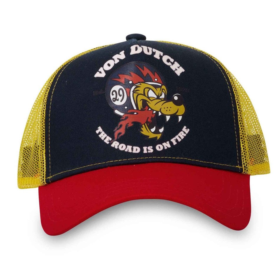 VON DUTCH | Trucker Wolf Vintage Cap | Turkos