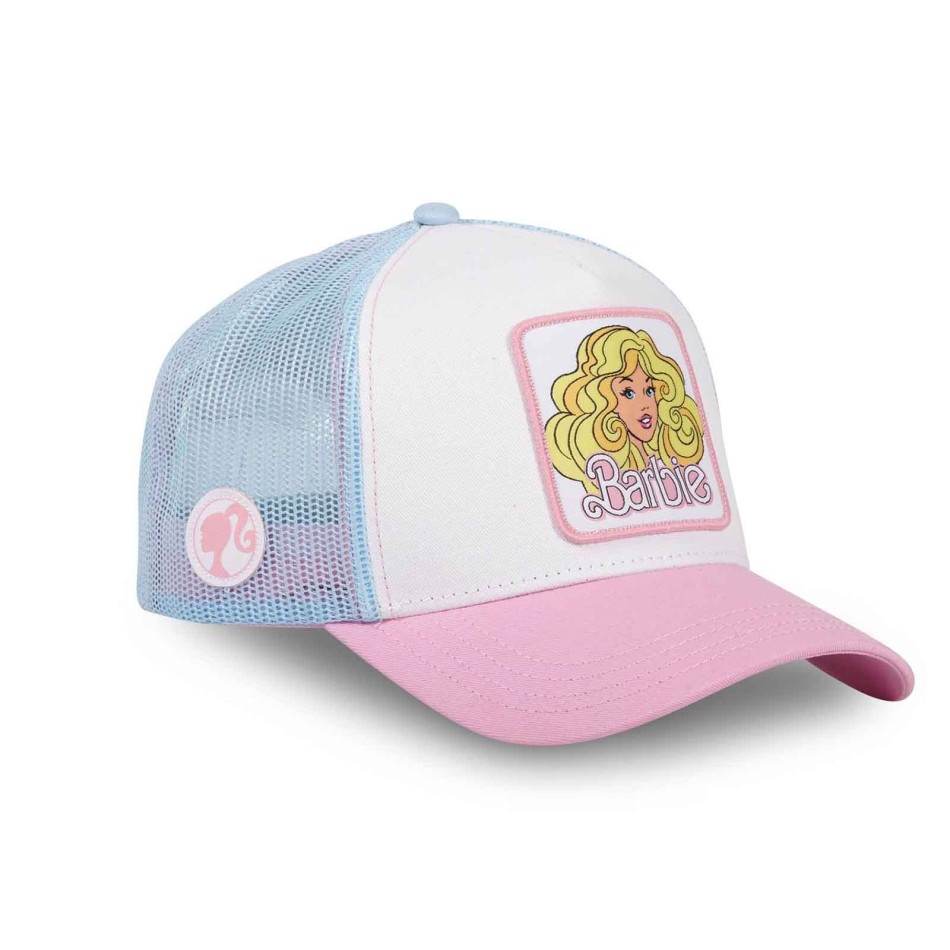 CAPSLAB Truckerkeps "Patch Barbie" Rosa Vit Blå