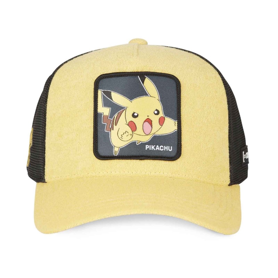 CAPSLAB Pokémon "Pikachu" Sponge Trucker Cap Yellow