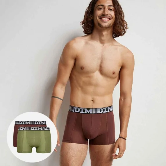 Lot de 2 Boxers Homme Coton 3D Flex Air (Lot boxers Homme) Dim chez FrenchMarket