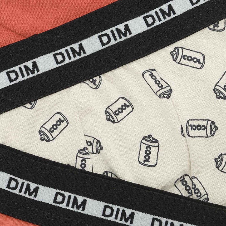 DIM Boy's Fashion Boxers i bomullsstretch Set om 3