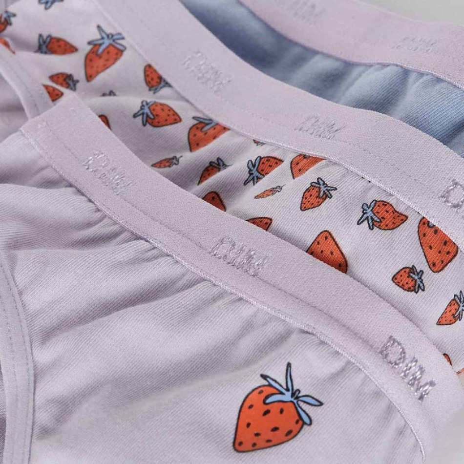 DIM GIRLS | Set med 3 stycken fina bomullsbyxor för flickor med stretchfickor