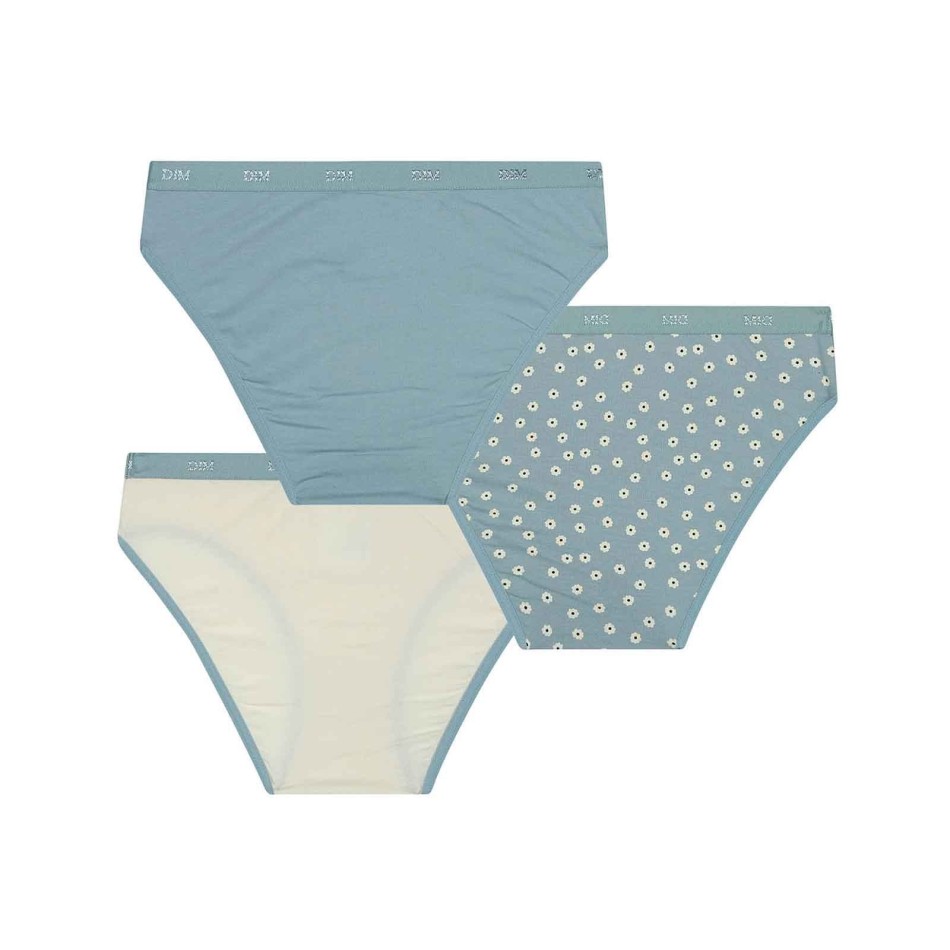 DIM GIRLS | Set med 3 stycken fina bomullsbyxor för flickor med stretchfickor