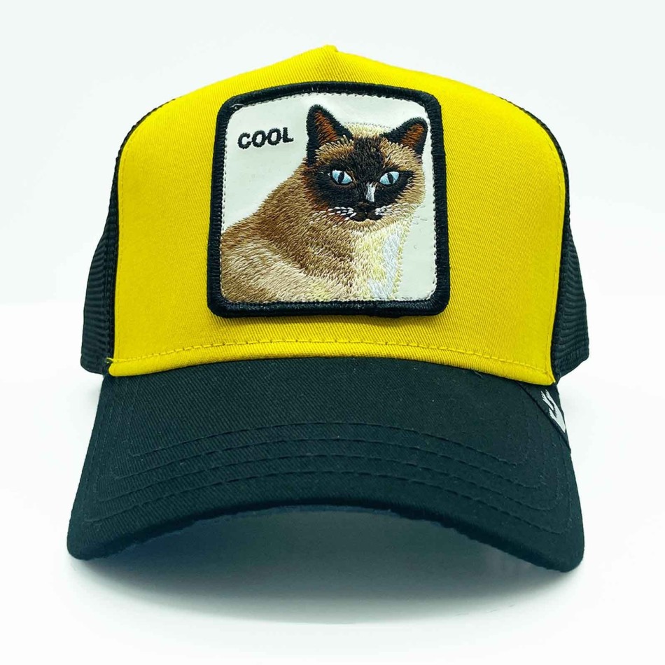 GOORIN BROS Cool Cat Trucker Cap Yellow or Blue