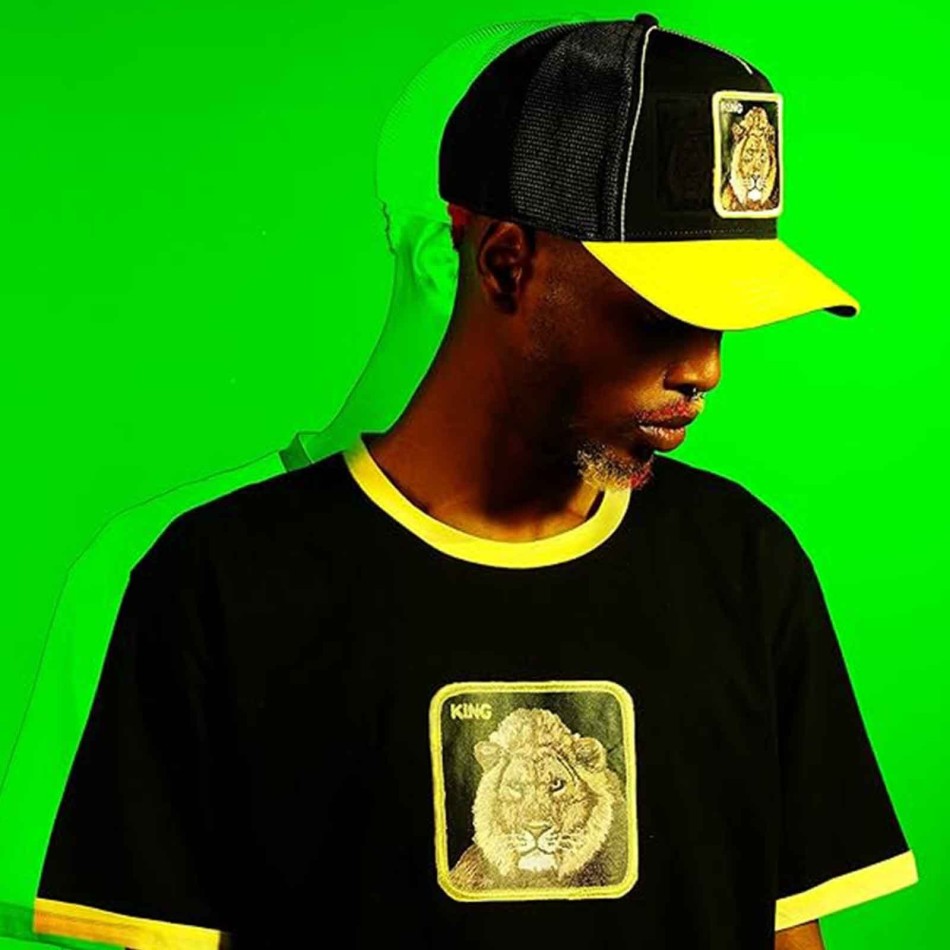 GOORIN BROS PHOSPHORESCENT "King" Lejonkeps Svart och gul