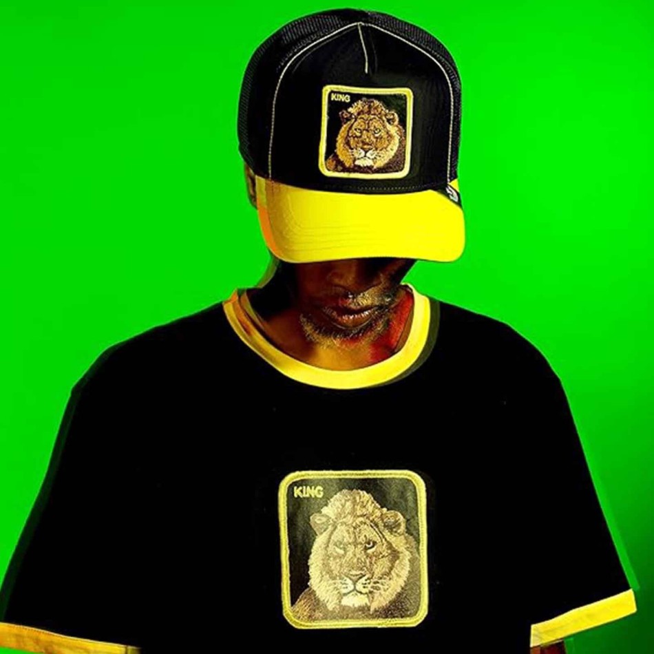 GOORIN BROS PHOSPHORESCENT "King" Lejonkeps Svart och gul