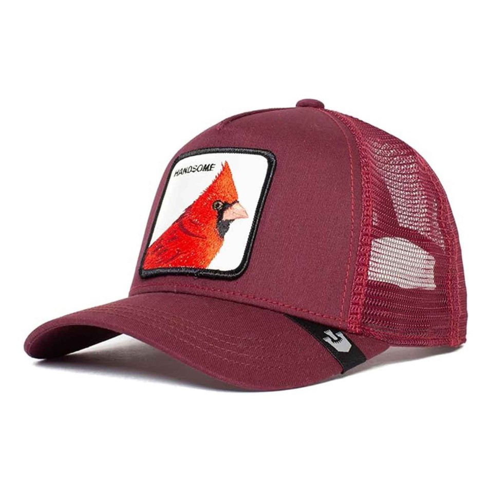 Casquette Trucker Cardinal Rouge "Handsome"