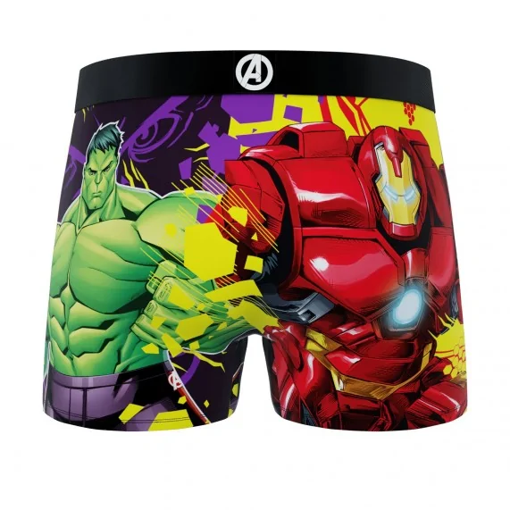 Boxer Mann Marvel Avengers Hulk & Iron Man (Boxershorts Mann) Freegun auf FrenchMarket