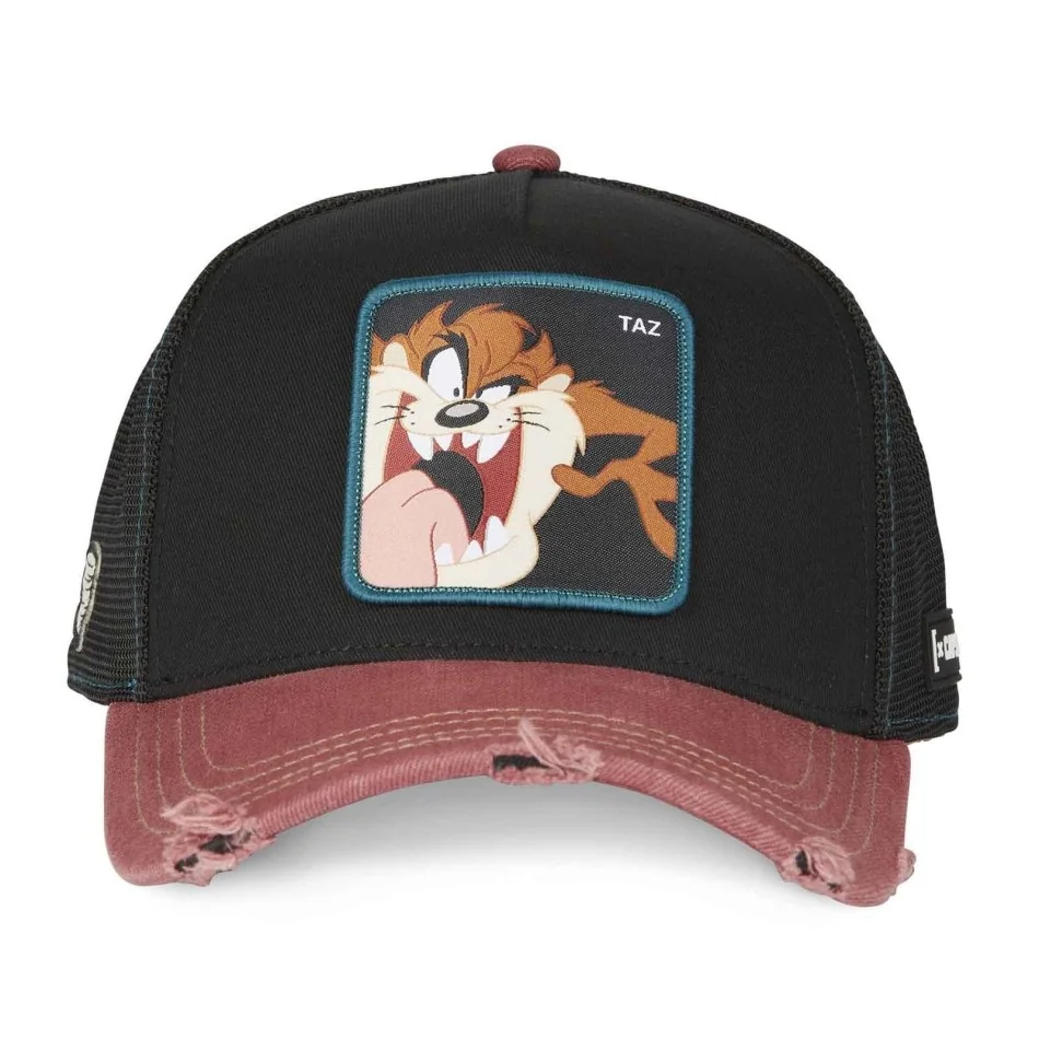 Capslab Looney Tunes Berretto Da Camionista - Cappellino Regolabile Taz, Marrone, In Cotone E Poliestere, Per Bambini